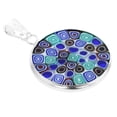 thumbnail image 3 of GlassOfVenice Murano Glass Millefiori Pendant in Silver Frame 3/4", 3 of 4