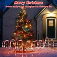 thumbnail image 6 of Moclever Solar Christmas Candy Cane Lights, Flickering Solar Pathway Lights with 12 Candies 72LEDs IP44 Waterproof 8 Modes 6Hrs Timer, Snowflake, 6 of 14