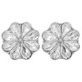 thumbnail image 1 of Miangastore 1 Pair Of Flower Shirt Buttons Sleeve Cufflinks Fashionable Buttons Rhinestone Embellished Alloy Cufflinks Flower Modeling Shirt Cufflinks, 1 of 8