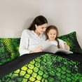 thumbnail image 5 of Castle Fairy Teens Abstract Snake Print Full Size Comforter Sets,Gothic Style Bedding Sets, 5 of 8