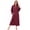 Burgundy, variant on Women Plush Zipper Robe, Long Fleece House Coat Nightgown with Pockets Solid Bathrobe (Light Pink, L/XL)