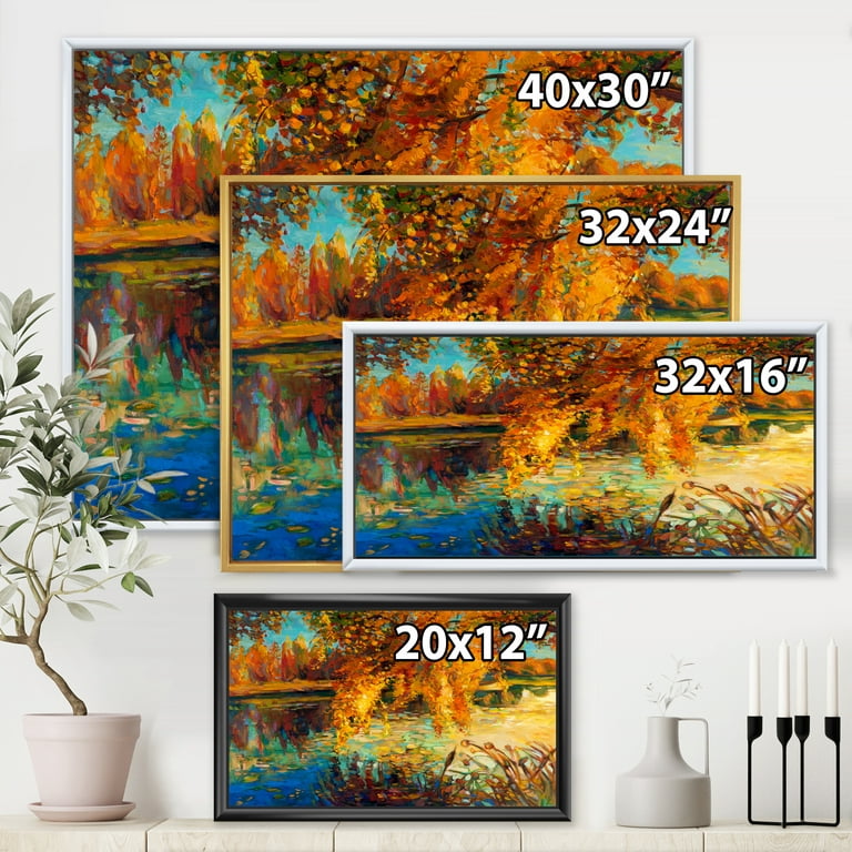 wall26 Canvas Print Wall Art Window View Landscape Japanese Flower Bridge  Nature Wilderness Photography Modern Art Rustic Scenic Colorful Multicolor