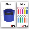 thumbnail image 1 of 1-20Gallon Garden Grow Bag w/ Handles with Plant Label Indoor Outdoor Fabric Aeration Plant Pot Container Flower Vegetable Pouch1 Gallon (D18xH15cm) He Qiyong unisex, 1 of 2