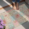 thumbnail image 4 of Pioneer Flower Floral Print Pattern Door Rugs,Washable Non Slip Door Mats Indoor,Decorative Door Mats,Entry Mat Indoor for Entrance,Bedroom,Kitchen,Bathroom,20"x32", 4 of 6