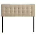 thumbnail image 1 of Modway Lily Tête de Lit Capitonnée en Tissu de Polyester Grand Lit Beige, 1 of 8