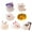 7pcs, variant on comerut Halloween Mini Ghost Figurine Glow-in-the-dark Resin Tiny Ghost Ornament Miniature Statue Toy Microlandscape Desktop Decoration Festival Gift