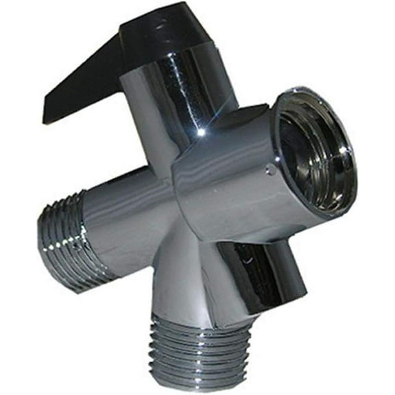 Lasco Fittings Lever Style Personal Shower Diverter - Durable, Chrome Plated Plastic - Pack Of 1