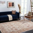 thumbnail image 2 of SAFAVIEH Valencia Maria Oriental Polyester Area Rug, Ivory/Rust, 6'4" x 6'4" Square, 2 of 8