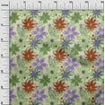 thumbnail image 3 of oneOone Silk Tabby Mint Green Fabric Texture Floral Sewing Fabric By The Yard Printed Diy Clothing Sewing Supplies 42 Inch Wide, 3 of 4