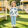 thumbnail image 2 of Mnyotv Girls 2 Piece Fall Winter Outfits Printed Long Sleeve T Shirt and Elastic Waisted Pants Size 3-4 Years, 2 of 6