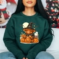 thumbnail image 4 of ViciArt Halloween Highland Cow Sweatshirt, Cozy Fall Witch Graphic Pullover, 4 of 6