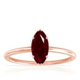 thumbnail image 1 of GemsNY July Birthstone - Dainty Marquise Four Prong Ruby Solitaire Ring (Grade - AA | 1.50cts.), 1 of 4