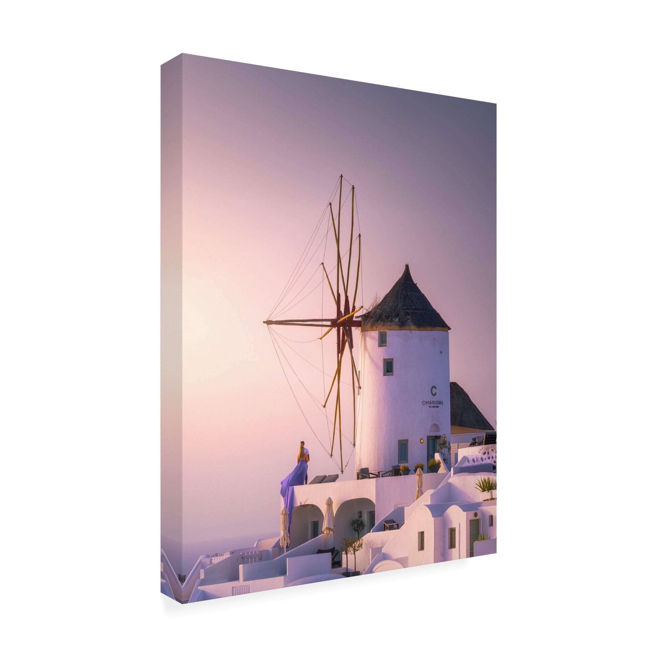 Trademark Fine Art SANDEEP MATHUR Santorini Weddings Canvas Wall Art