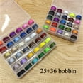thumbnail image 1 of HLONK Premium 61pcs Sewing Thread Kit - Durable Polyester  Assorted Colors with Bobbins & Storage Case for DIY Clothing and Crafts, 1 of 6