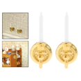 thumbnail image 1 of 1:6 1/12 House Wall Candle Holder Scene Model DIY Decor Props gold, 1 of 8