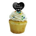 thumbnail image 5 of Best Grandpa Award Heart Love Cupcake Picks Toppers Decoration Set of 6, 5 of 6