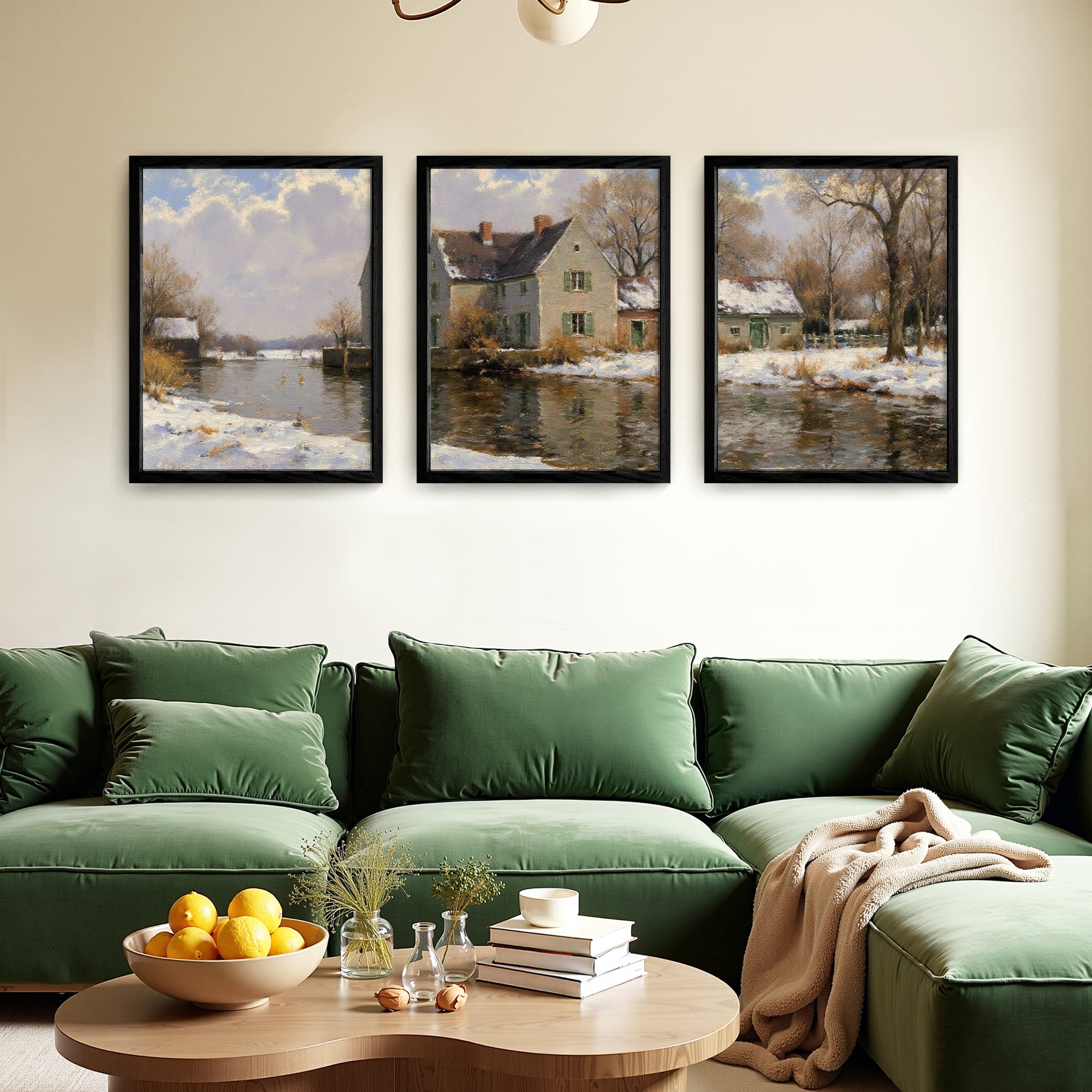 MAYEERTY Modern Abstract Wall Art Painting, Living Room Decor, Black MDF Frame, 23.6"x15.8"