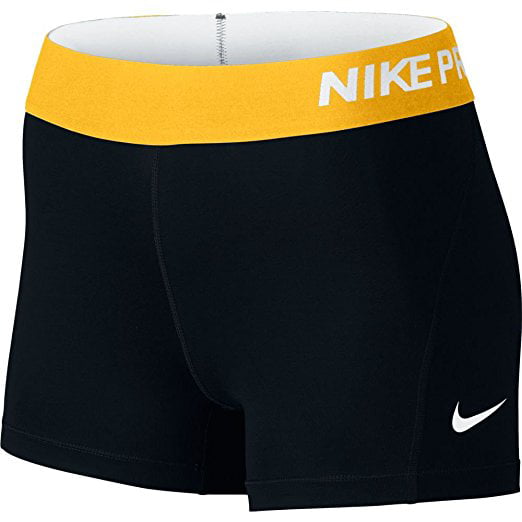 Nike Womens W NP SHORT 3IN, BLACK/WHITE, XS Walmart.com