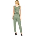 thumbnail image 3 of Pink Ice Women's Juniors Comfy Jogger Jumpsuit (Dusty Olive, Small), 3 of 3