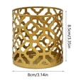 thumbnail image 3 of Rirozkan Metal Candle Holder, Geometric Iron Candleholder, Hollow Decorative Candle Stand for Aromatherapy and Home Decor, A, 3 of 6
