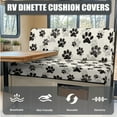 thumbnail image 4 of XYZCANDO Dog Paw Print RV Sofa Cover RV Couch Cushion Slipcovers Comfortable Loveseat Slipcovers for Travel Couch Stain Resistant Sofa Cover 2 Backrest Cover & 2 Bench Cover, 4 of 6