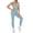 Blue, variant on Yoga Clothing Set Fashion Sexy Outdoor Running Fitness Wear Tight Quick Dry Sportswear