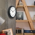 thumbnail image 4 of Infinity Instruments Director Wall Clock, Black, 12", 4 of 7