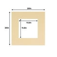 thumbnail image 3 of Tan Acid Free 20x20 Picture Frame Mats with White Core Bevel Cut for 12x12 Pictures - Fits 20x20, 3 of 4