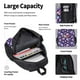 thumbnail image 4 of Disketp crystal Skull flower cool Mochila Estampada de Gran Capacidad con Lonchera y Estuche, Set de 3 Piezas para Estudiantes, 4 of 7