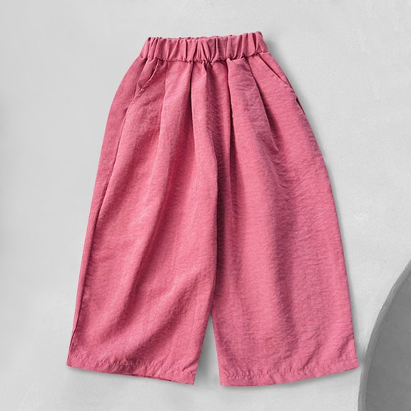 YUNAFFT Girls' Summer Casual Fashion Wide Leg Pants Baby Casual Pants