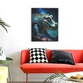 thumbnail image 4 of Gaeub Starry Sky Colorful Crocodile A Print Modern Canvas Wall Art Prints,Artwork Abstract Paintings,Canvas Decorative,Pictures on Canvas for Home Decorations,Wall Decor, 4 of 6