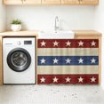 thumbnail image 3 of 4th of July Sink Skirt 11"Wx13"L,Dustproof Under Sink Curtain with Self Adhesive Tape,Blue Red Star Striped Independence Day Cabinet Curtain Cover for Bathroom Vanity,RV,Kitchen Cabinet Storage Shelf, 3 of 9