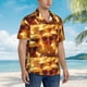 thumbnail image 3 of Fotbe Sunglasses Yellow Duck Camisa Hawaiana para Hombre Unisex – Camisa Casual de Verano con Botones de Manga Corta de Algodón y Lino,Small, 3 of 7
