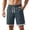 Gray, variant on Mens Workout Shorts Big and Tall Relaxed Fit Knee Length Drawstring Beach Shorts Camping Hiking Athletic Work Shorts with Zipper Pockets