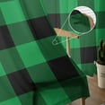 thumbnail image 5 of Dark Green Buffalo Check Sheer Curtains 63 Inches Length 2 Panels Set, Window Sheer Curtains for Living Room/Bedroom, Rustic Modern Art Green Plaid Light Filtering Rod Pocket Curtain 52'' x 63'' x 2, 5 of 7