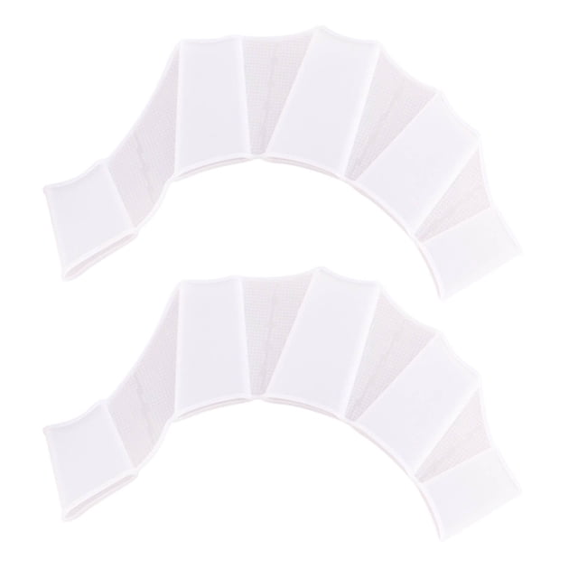 Palmes de Natation pour les Mains, Gants de Natation avec Toile, Tube Néon