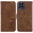 thumbnail image 2 of Compatible avec Samsung Galaxy M33 5G Étui Portefeuille à Rabat Tigre Mignon en Relief avec Porte-Cartes, 2 of 5