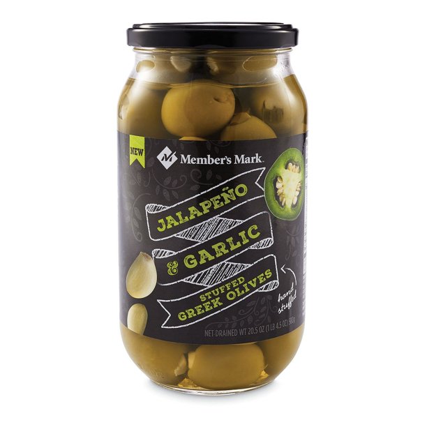 Member's Mark Jalapeno & Garlic Stuffed Olives, 20.5 Oz
