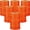 Fluorescent Orange, variant on 6 Roll Mason String Line #18, 250 ft Nylon Braided Construction String Line, Heavy Duty Outdoor Twine Rope for Gardening or Masonry Tools Construction DIY Project, Fluorescent Orange