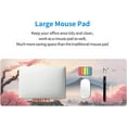thumbnail image 6 of Watercolor Cherry Blossom Mouse Pad Full Desk Japanese Mouse Pad Extended Large Non-Slip Rubber Base Waterproof Large Keyboard Mat with Stitched Edges for Gaming Office Home, 6 of 17