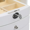 thumbnail image 5 of Veryke Exquisite Wooden Jewelry Box Organizers Wood Armoire Cabinet - White, 5 of 7