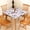4th of July, variant on Christmas Square Fitted Tablecloth, Red Xmas Snowflake Elastic Edge Table Cover for Winter Happy New Year Indoor Outdoor Dinner Party Family Banquet Use, Fits to 36 x 36 in Table