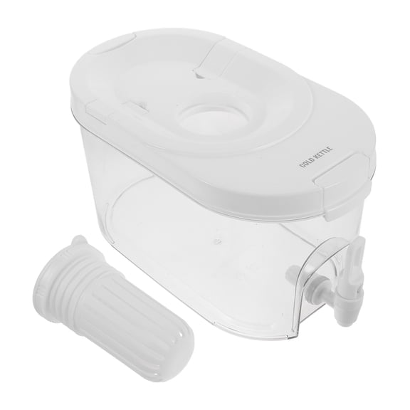 OUNONA Kitchen Beverage Drink Dispenser with Spigot Large Capacity Foodgrade Material Beige