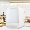 thumbnail image 4 of Mini Refrigerador, Espejo LED 4L Refrigerador Pequeño De Gran Capacidad Enchufe De La UE 220 V Para Oficina Para Coche Para Dormitorio, 4 of 7