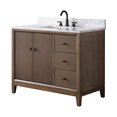 thumbnail image 4 of Vanity Art 42" Bathroom Vanity with Sink and Engineered Marble Top, Freestanding Storage Cabinet with 2 Drawers, 1 Shelf and Flip Down Tray, 4 of 8