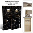 thumbnail image 2 of Slick Woody's 48" Regulation Marble Cornhole Board Set with 8 Bags in Black, 2 of 2
