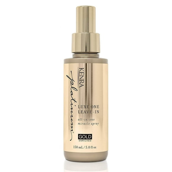 Kenra Platinum Luxe One Sans Rinçage / Tout-en-un One Miracle Vaporisateur / Enrichi d'Or Précieux / Opulent Glissant et Brillant / Protection Thermique/chaleur / Cheveux Moyens à Gros / 5 fl. Oz