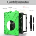 thumbnail image 6 of XYX Case for 12.3 inch Microsoft Surface Pro 7 Plus/Pro 7/Pro 6/Pro 5/Pro 4 with 360 Degree Rotating, Hand Strap, Shoulder Strap, Green, 6 of 7