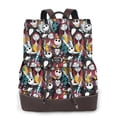 thumbnail image 1 of Goofa The Nightmare Before Christmas Pattern Leather Backpack Purse for Women Fashion Multipurpose Design Handbag Ladies Shoulder Bags Travel Backpack, 1 of 4