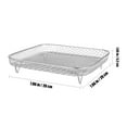 thumbnail image 2 of Raindrops 3Pcs Stainless Steel Air Fryer Rack Tower Multi Layer Mesh Racks for Home Cooking, 2 of 6
